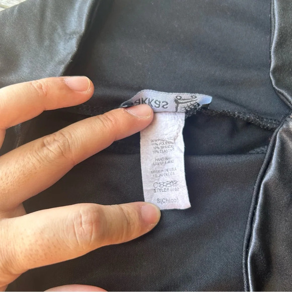 Sakkas Faux Leather High Waist Leggings Made in USA - Picture 9 of 12